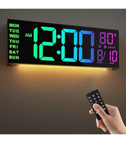 ★未開封品★CHKOSDA 27インチ両面デジタル壁掛け時計（レッド） Amazon.co.jp: CHKOSDA 27インチ両面デジタル壁掛け時計、タイマー